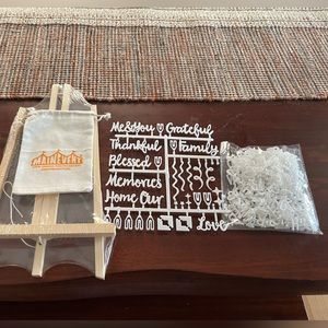 Felt letter board letters and characters, and stand only. no board